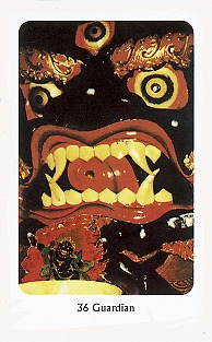タロットカード　シークレット・ダキニ・オラクル　３６　ガーディアン